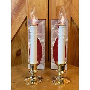 Enchanted forest, 9 inch battery operated candles lot of two ￼